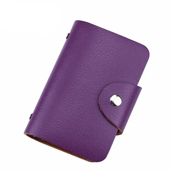 Anti-Theft Brush Anti-Degaussing Leather Card Bag