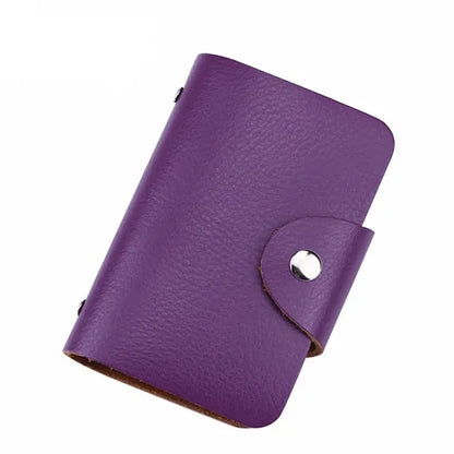 Anti-Theft Brush Anti-Degaussing Leather Card Bag