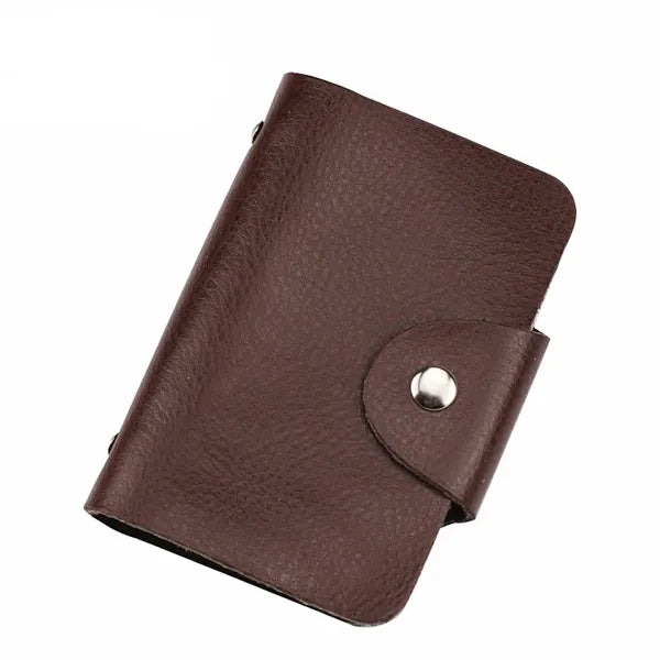 Anti-Theft Brush Anti-Degaussing Leather Card Bag