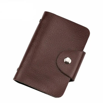Anti-Theft Brush Anti-Degaussing Leather Card Bag