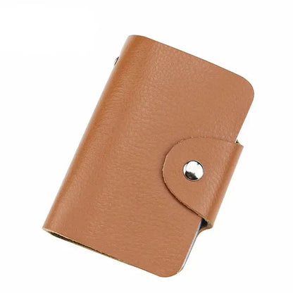 Anti-Theft Brush Anti-Degaussing Leather Card Bag