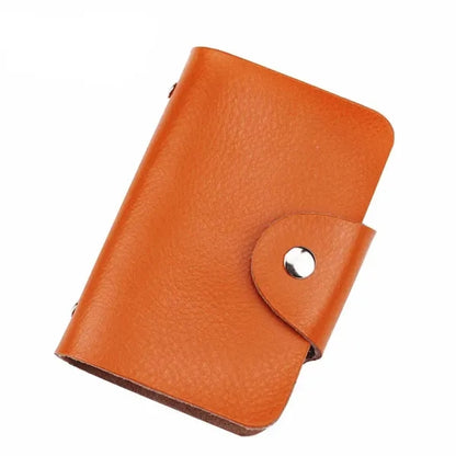 Anti-Theft Brush Anti-Degaussing Leather Card Bag