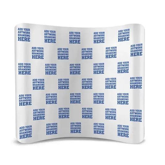 8ftx 8ft Step and Repeat Curved Pillow Case Backdrop Package