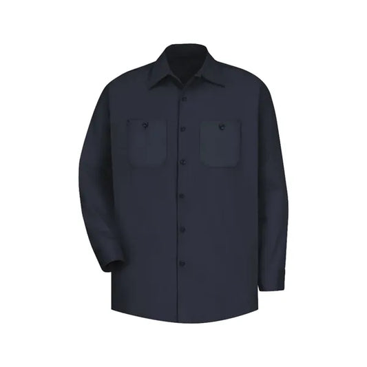 Red Kap Shirts - Men's Long Sleeve Wrinkle-Resistant Cott...