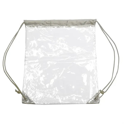 Clear PVC Drawstring Backpack w/ Matching Cinch Bag