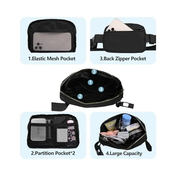 Crossbody Bag Fanny Packs with Adjustable Straps