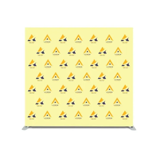 8ft x 8ft Step and Repeat Straight Pillow Case Backdrop