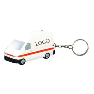Ambulance Shaped Stress Reliever Toys Key Chain