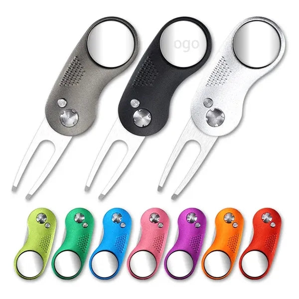 Stainless Steel Foldable Golf Divot Repair Tool