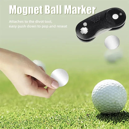 Stainless Steel Foldable Golf Divot Repair Tool