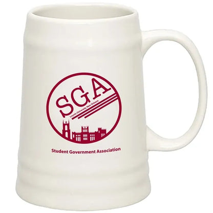 20 oz. Ceramic Dishwasher-Safe Stein Beer Mug w/ Handle