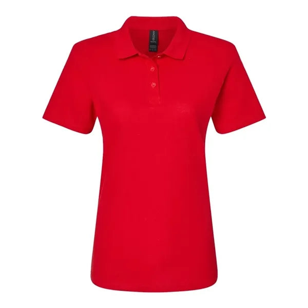 Screen Printed Gildan Women's Pique Polo Shirt