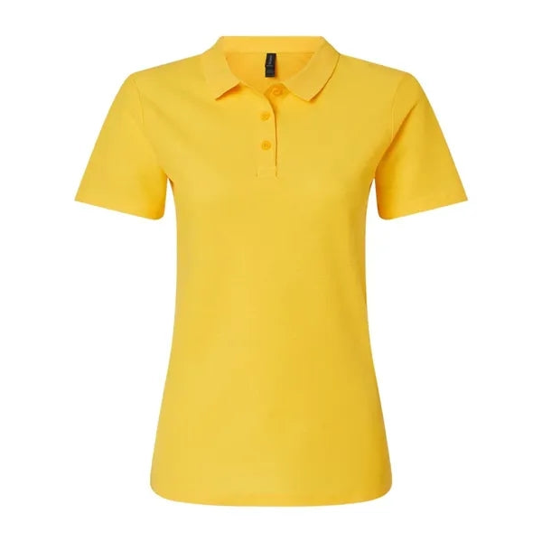 Screen Printed Gildan Women's Pique Polo Shirt
