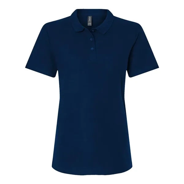 Screen Printed Gildan Women's Pique Polo Shirt