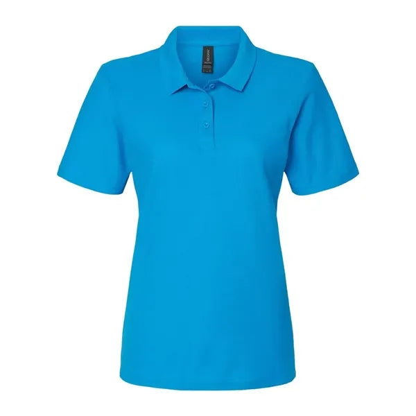 Screen Printed Gildan Women's Pique Polo Shirt