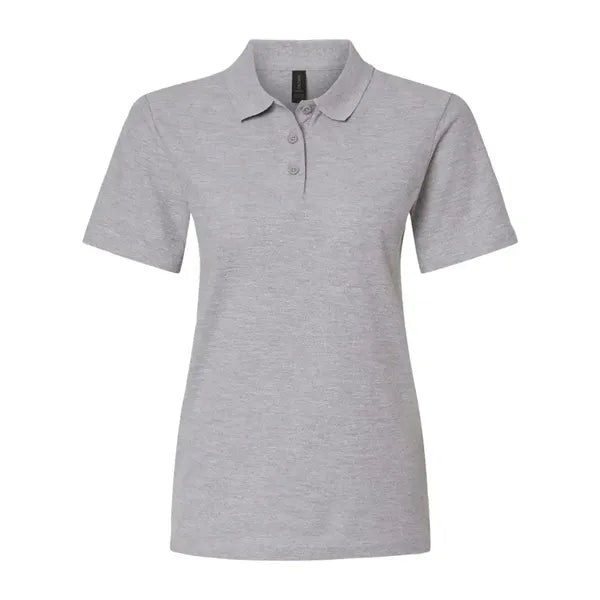 Screen Printed Gildan Women's Pique Polo Shirt
