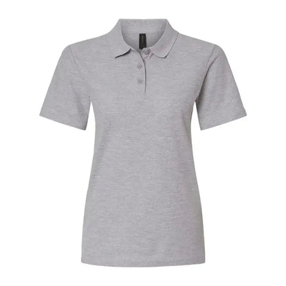 Screen Printed Gildan Women's Pique Polo Shirt