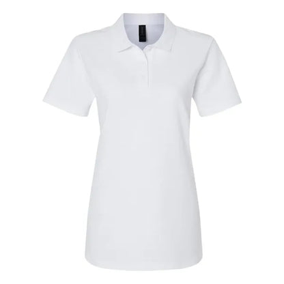 Screen Printed Gildan Women's Pique Polo Shirt