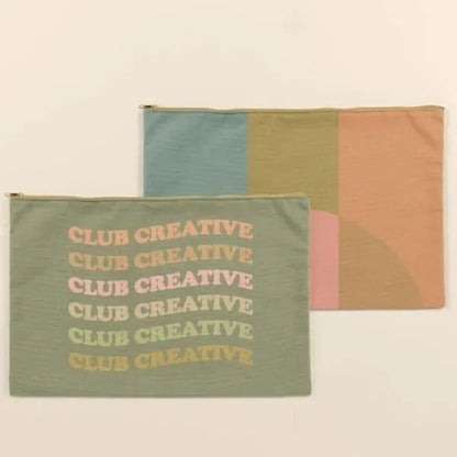 DOTTIE POUCH - 4CP PIGMENT DYED CANVAS
