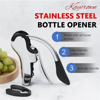 Stainless Steel Wine Bottle Opener