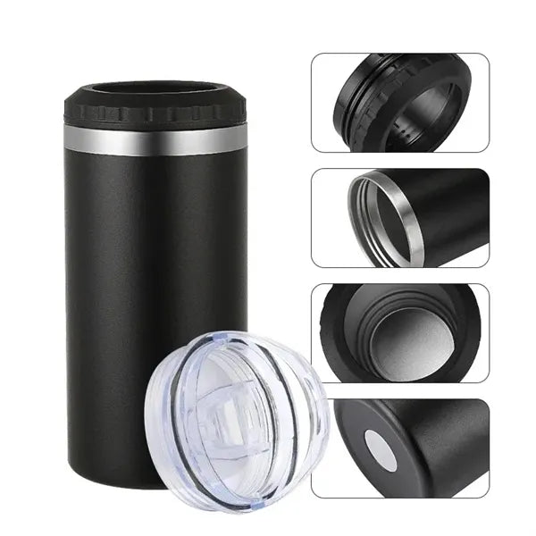 16oz 4-in-1 Can Cooler Insulated Tumbler