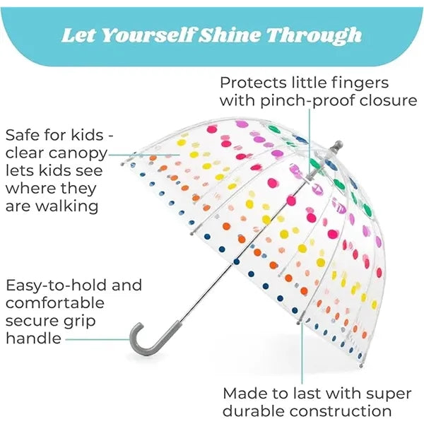 Clear Bubble Umbrella with Dome Canopy 32"