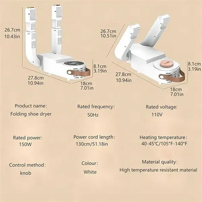 Work Boot Dryer with Smart Timer