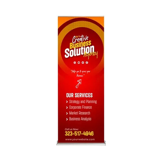 Steppy Retractable Banner Stand Package (30" x 78")