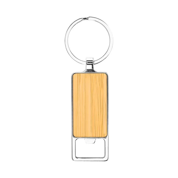 Bristol Bamboo Key Tag With Bottle Opener