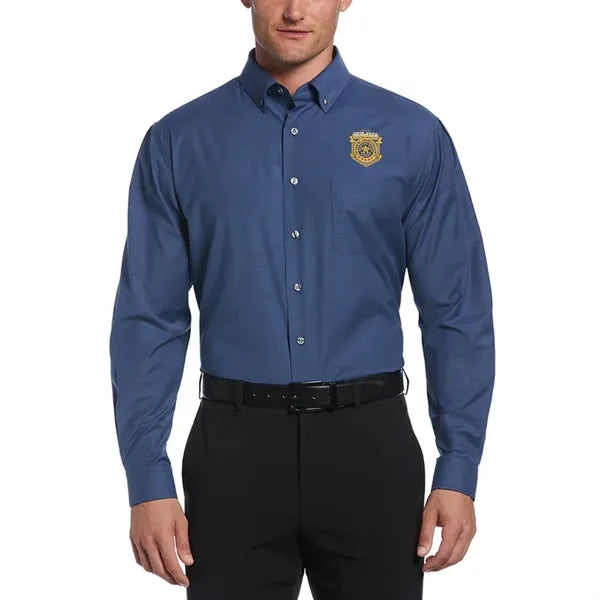 Perry Ellis Heathered Woven Shirt