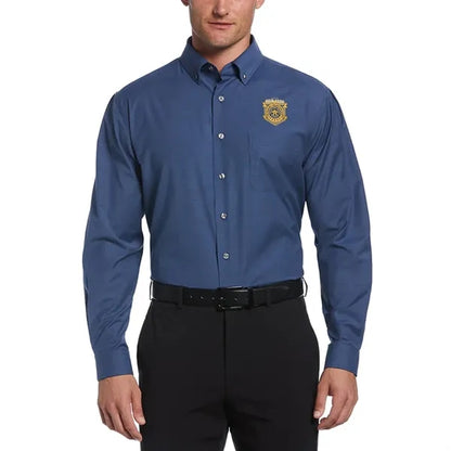 Perry Ellis Heathered Woven Shirt