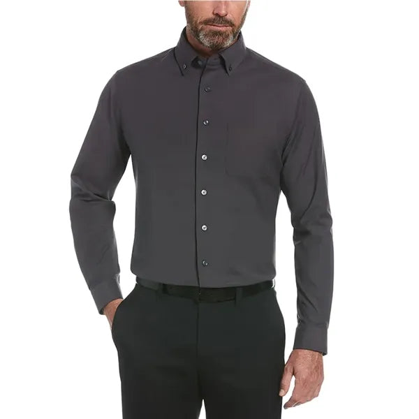 Perry Ellis Heathered Woven Shirt