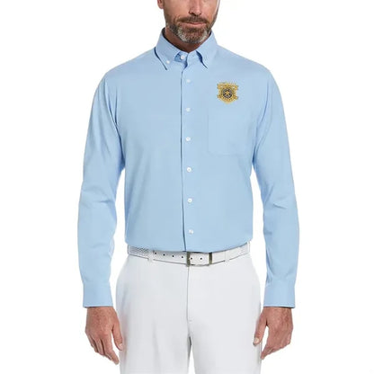 Perry Ellis Heathered Woven Shirt