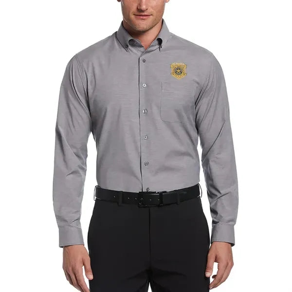 Perry Ellis Heathered Woven Shirt