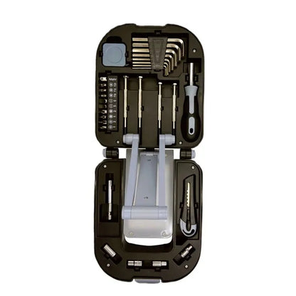 LED Lamp Toolbox Versatile Household Hand Tools with ruller