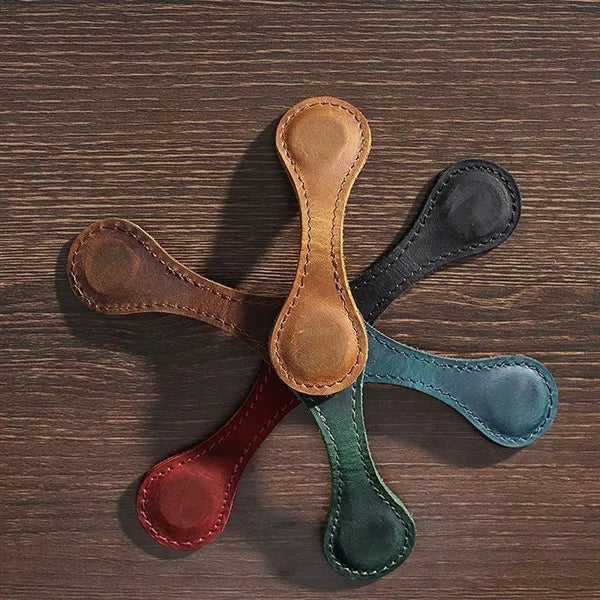 Imitation Leather Magnetic Bookmarks Vintage Book Kid Reader