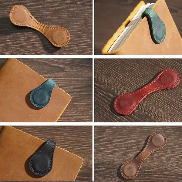 Imitation Leather Magnetic Bookmarks Vintage Book Kid Reader
