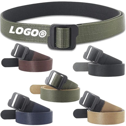 Tactical Nylon Belts for Men Adjustable Plastic Buckle