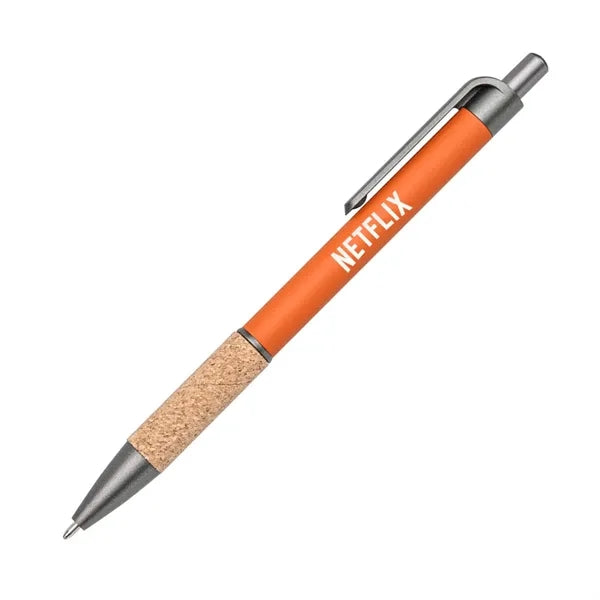 Otto Metal Pen w/Cork Grip & Black Refill