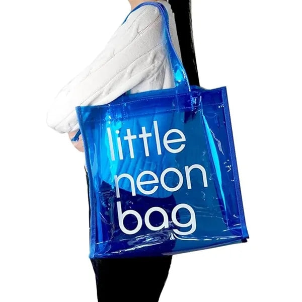 Clear PVC Jelly Beach Tote Bag