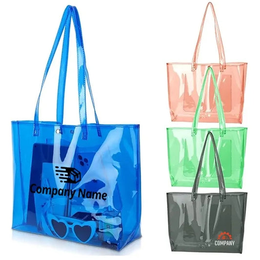 Waterproof PVC Beach Tote Bags for Women