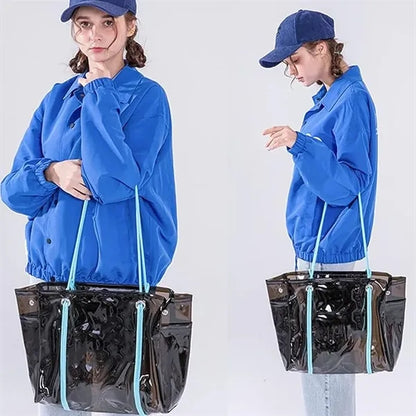 Transparent Beach Shoulder Tote Bag