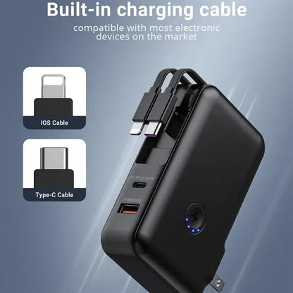 15000mAh Power Bank PD22.5W USB C Charger with Cables