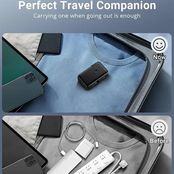 15000mAh Power Bank PD22.5W USB C Charger with Cables