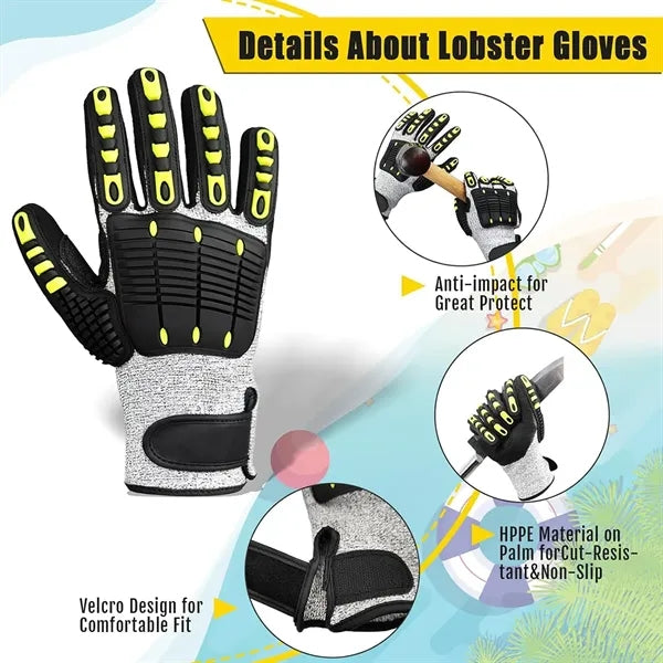 Anti Cut/Shock Safety Work Gloves