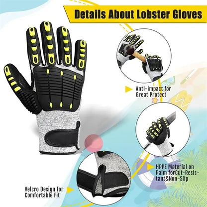 Anti Cut/Shock Safety Work Gloves