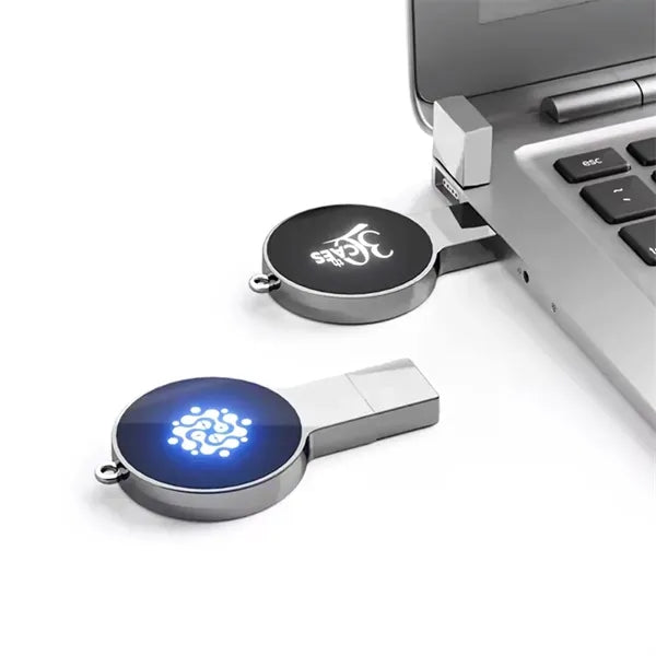 Custom Personalized Metal Usb Flash Drive With Led Light