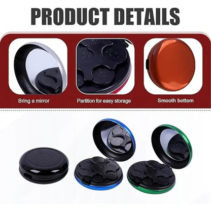 Portable Round Mini Mobile Coin Dispenser Case Wallet