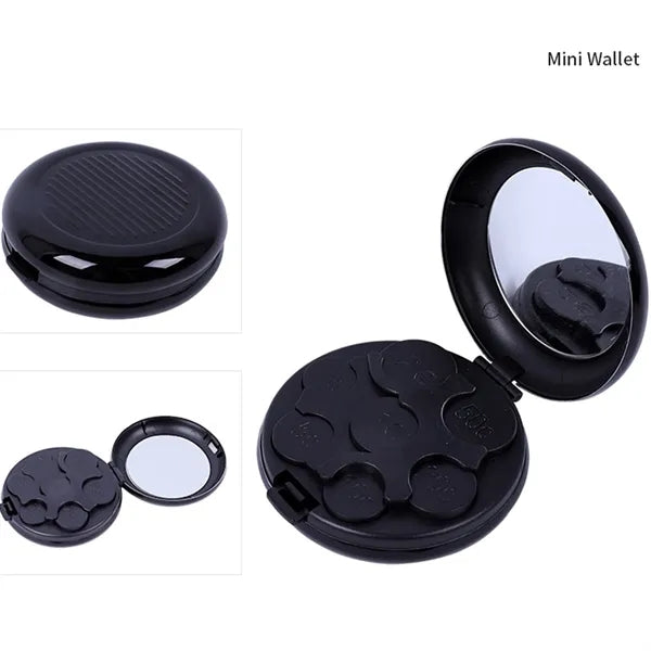 Portable Round Mini Mobile Coin Dispenser Case Wallet