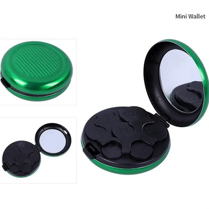 Portable Round Mini Mobile Coin Dispenser Case Wallet